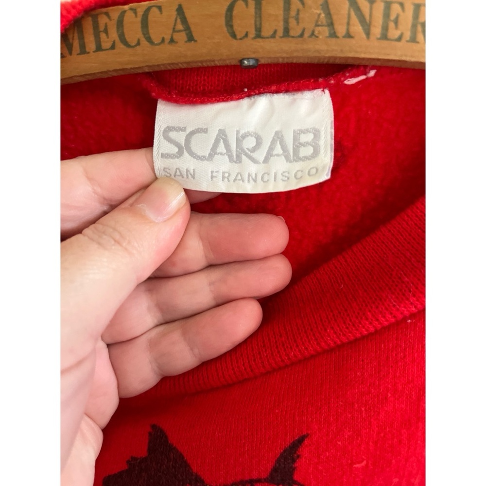 Vintage Scarab Scottie Dog Crewneck Sweatshirt - Picture 3 of 7